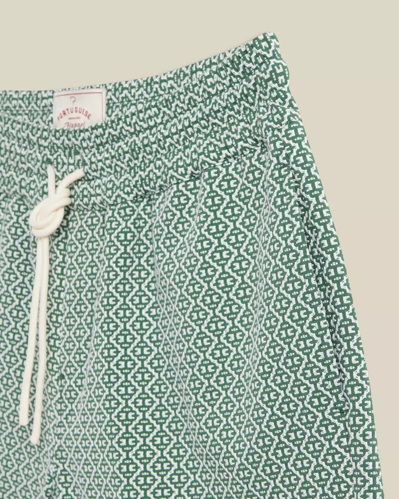 Portuguese Flannel Green Tile Shorts Herren grün